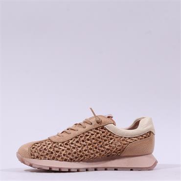 Hispanitas Oregon Bungee Laced Trainer - Caramel